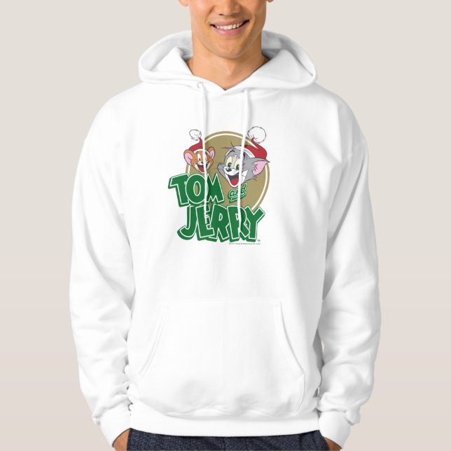 Tom und Jerry Holiday Logo Hoodie (Vorderseite)
