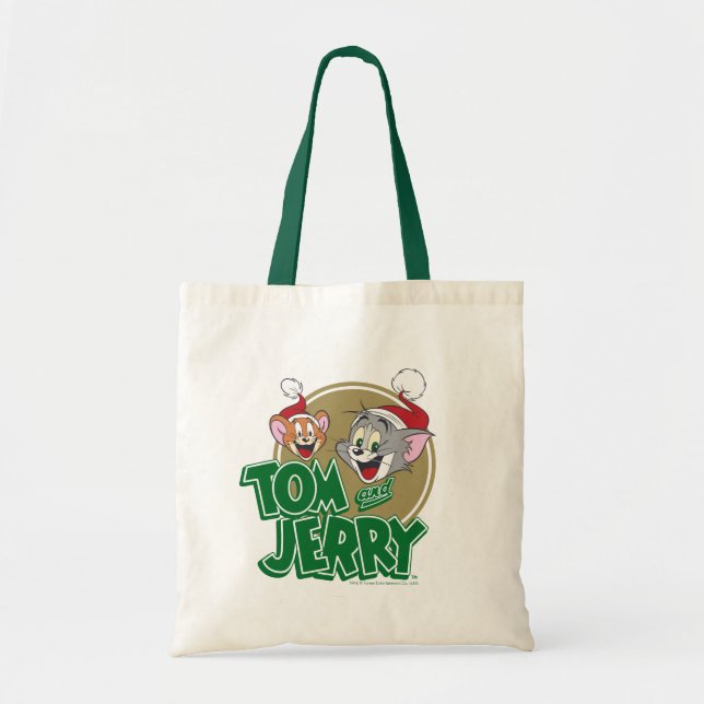 Tom und Jerry Holiday Logo Tragetasche (Vorne)