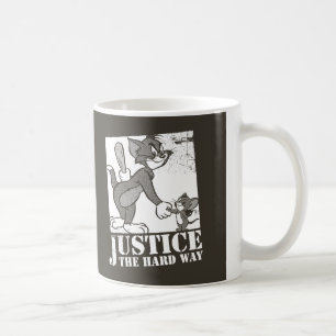 Tom und Jerry justieren hart Kaffeetasse