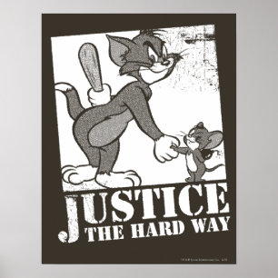 Tom und Jerry justieren hart Poster