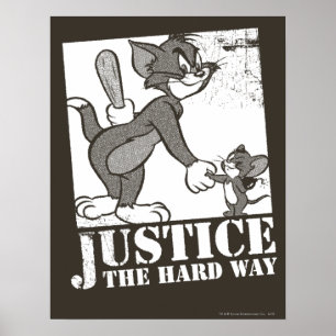 Tom und Jerry justieren hart Poster