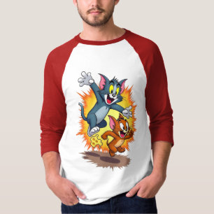 Tom-und-Jerry-Klassiker-Cartoon-Chase-T-Shirt T-Shirt