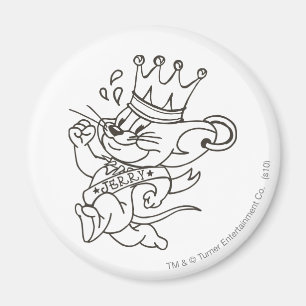 Tom-und Jerry-König Jerry Magnet