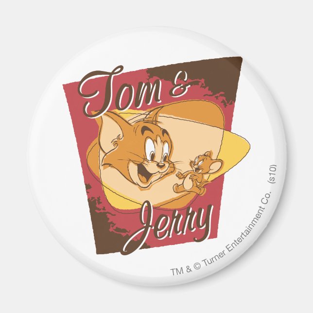 Tom und Jerry-Logo 2 Magnet (Vorne)