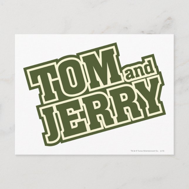 Tom und Jerry-Logo 3 Postkarte (Vorderseite)
