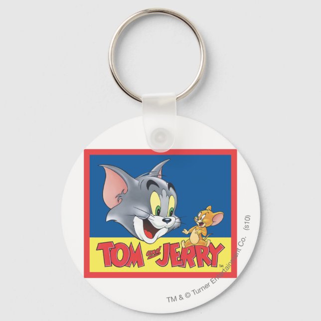 Tom und Jerry-Logo schattig Schlüsselanhänger (Vorderseite)