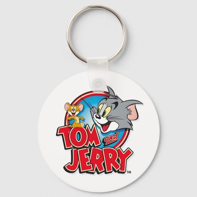Tom-und-Jerry-Logo Schlüsselanhänger (Vorderseite)