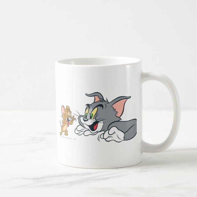 Tom und Jerry machen Gesichter Kaffeetasse (Rechts)