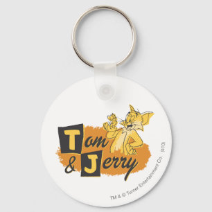 Tom- und Jerry-Maus im Tatzen-Logo Schlüsselanhänger