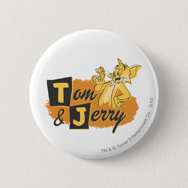 Tom und Jerry Mouse in Paw-Logo Button (Vorderseite)
