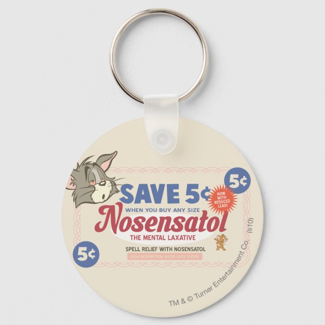 Tom und Jerry Nosensatol Coupon Schlüsselanhänger (Vorderseite)