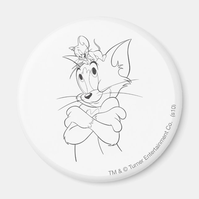 Tom und Jerry on Head Magnet (Vorne)