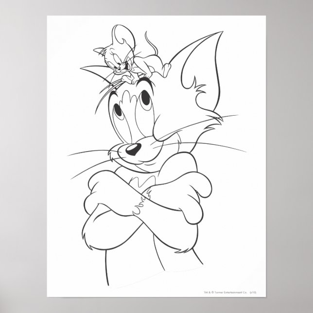 Tom und Jerry on Head Poster (Vorne)