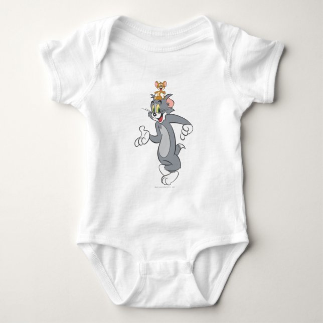Tom und Jerry Pair Baby Strampler (Vorderseite)