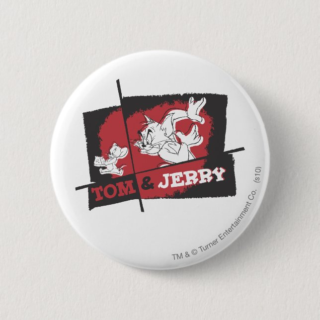 Tom und Jerry Red und Black Button (Vorderseite)
