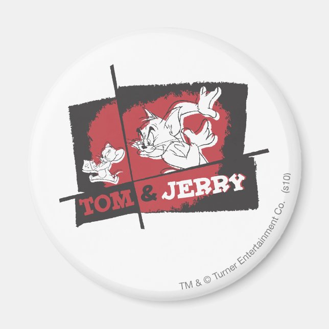 Tom und Jerry Red und Black Magnet (Vorne)