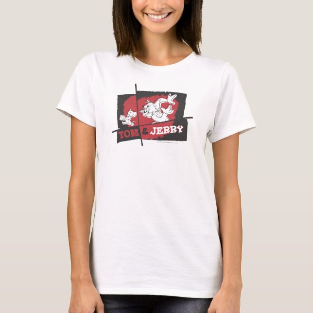 Tom und Jerry Red und Black T-Shirt (Vorderseite)