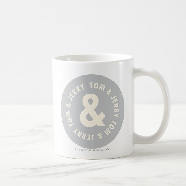 Tom und Jerry Round-Logo 1 Kaffeetasse (Rechts)