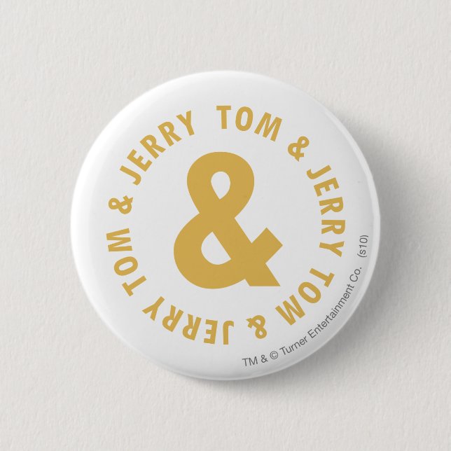 Tom und Jerry Round-Logo 4 Button (Vorderseite)