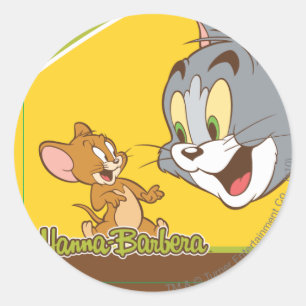 Tom und Jerry Runder Aufkleber