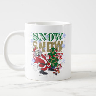 Tom und Jerry Santas am Baum Jumbo-Tasse