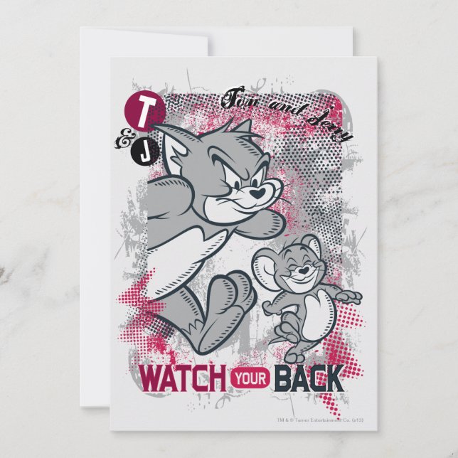 Tom und Jerry sehen sich den Rücken an (Vorderseite)