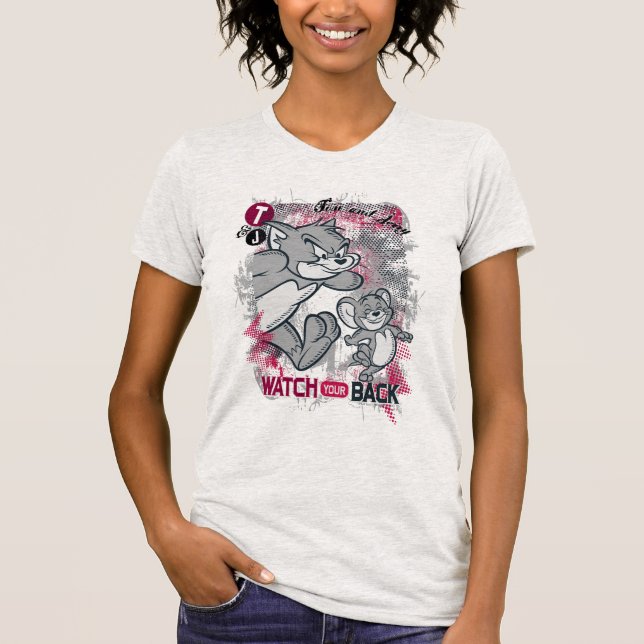 Tom und Jerry sehen sich den Rücken an T-Shirt (Vorderseite)