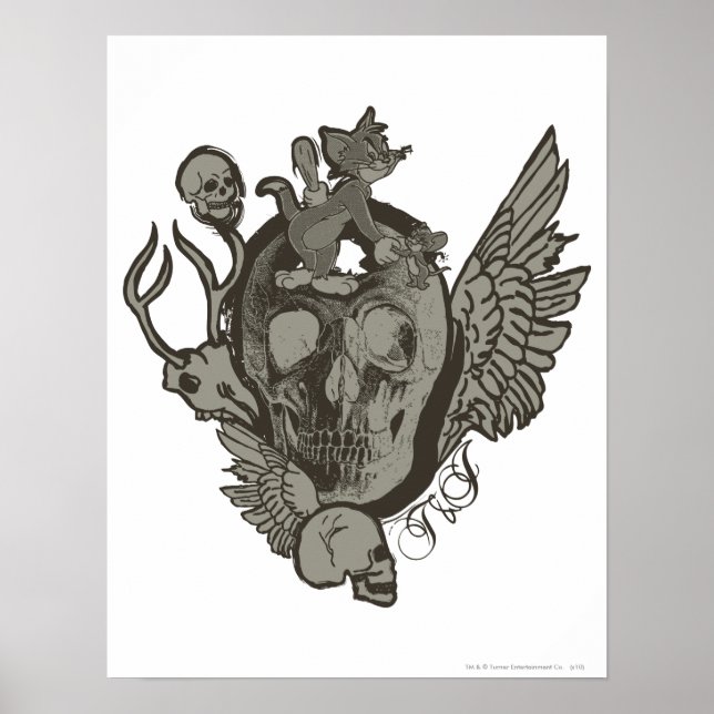 Tom und Jerry Skull Poster (Vorne)