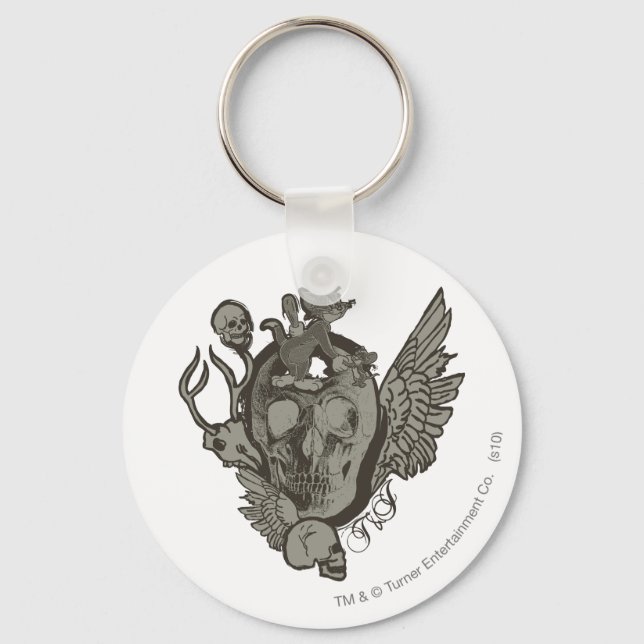 Tom und Jerry Skull Schlüsselanhänger (Vorderseite)