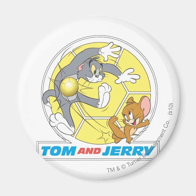 Tom und Jerry Soccer (Fußball) 8 Magnet (Vorne)