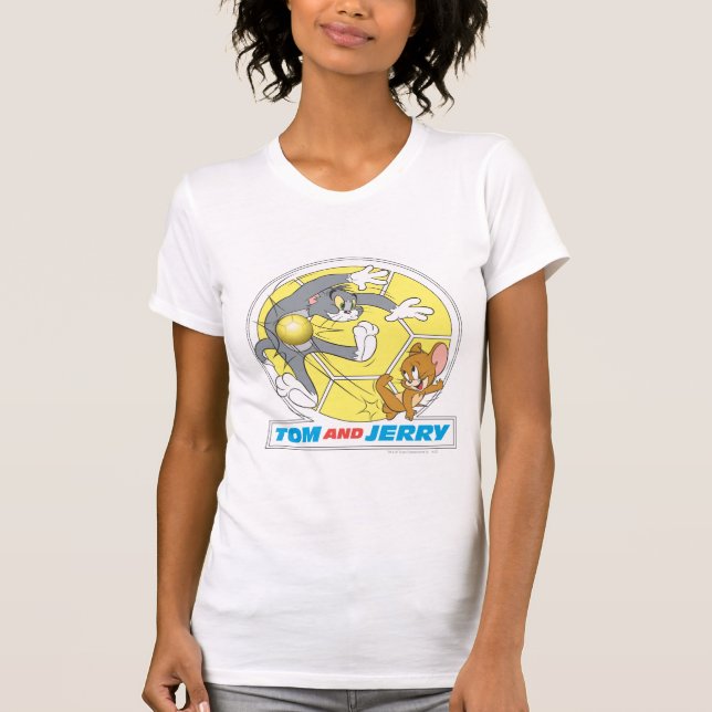 Tom und Jerry Soccer (Fußball) 8 T-Shirt (Vorderseite)