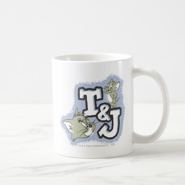 Tom und Jerry T&J Logo Kaffeetasse (Rechts)