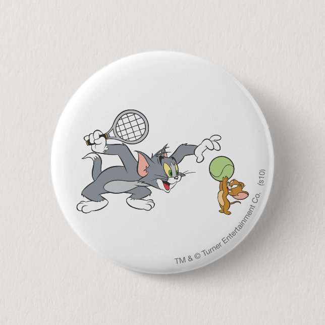 Tom und Jerry Tennis Stars 2 Button (Vorderseite)