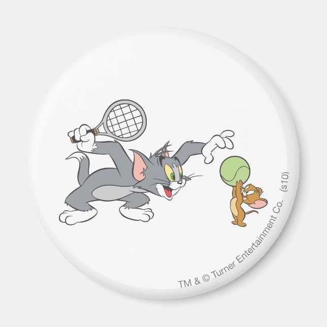 Tom und Jerry Tennis Stars 2 Magnet (Vorne)