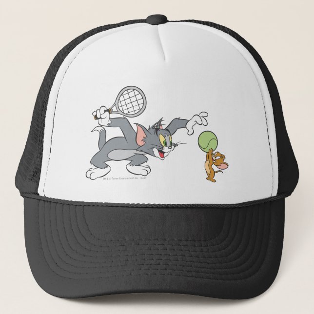 Tom und Jerry Tennis Stars 2 Truckerkappe (Vorderseite)