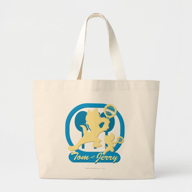 Tom und Jerry Tennis Stars 3 Jumbo Stoffbeutel (Vorne)