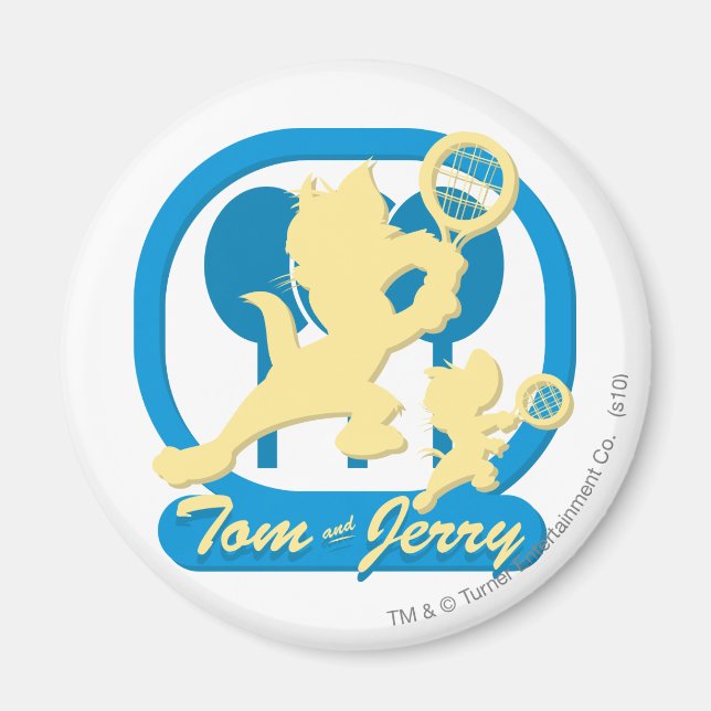 Tom und Jerry Tennis Stars 3 Magnet (Vorne)