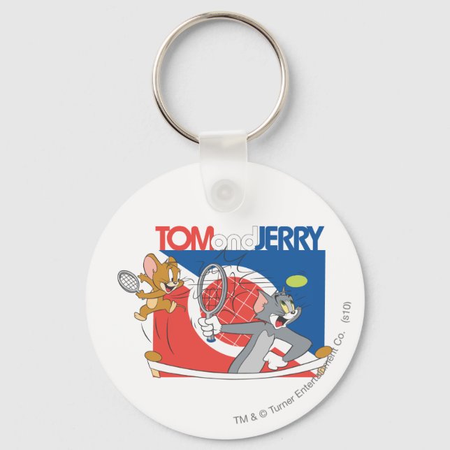 Tom und Jerry Tennis Stars 4 Schlüsselanhänger (Vorderseite)