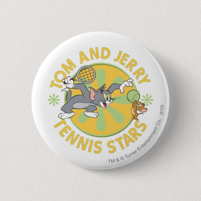 Tom und Jerry Tennis Stars 5 Button (Vorderseite)