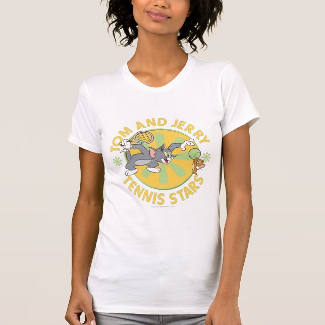 Tom und Jerry Tennis Stars 5 T-Shirt (Vorderseite)