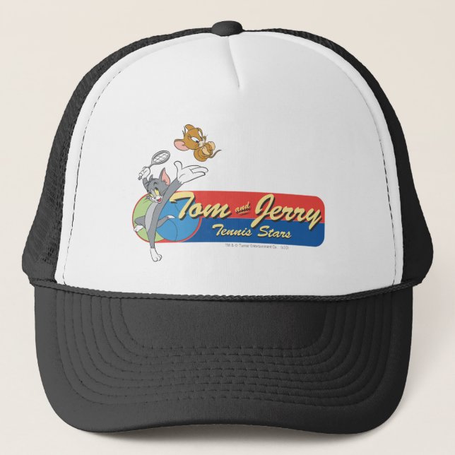 Tom und Jerry Tennis Stars 6 Truckerkappe (Vorderseite)