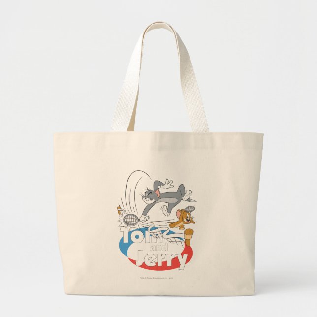 Tom und Jerry Tennis Stars 7 Jumbo Stoffbeutel (Vorne)