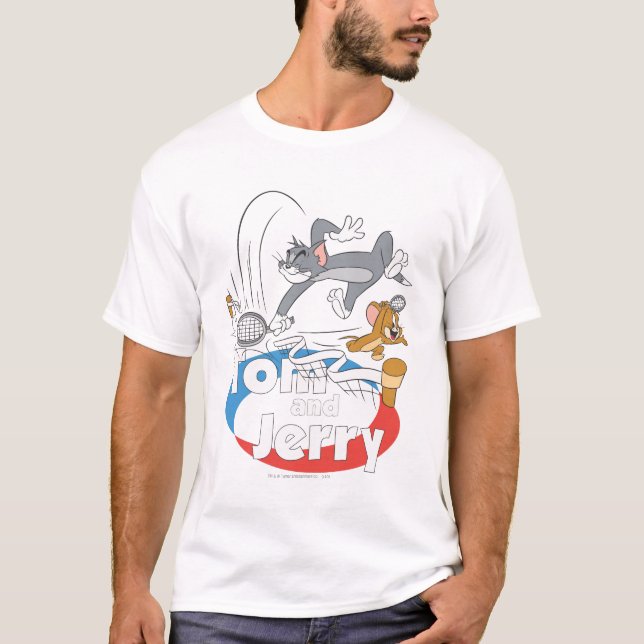 Tom und Jerry Tennis Stars 7 T-Shirt (Vorderseite)