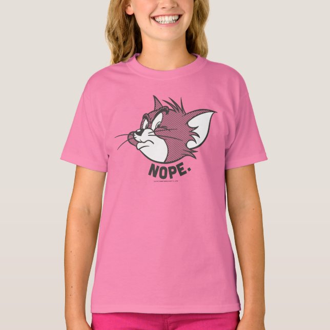 Tom und Jerry | Tom sagt "Nope" T-Shirt (Vorderseite)