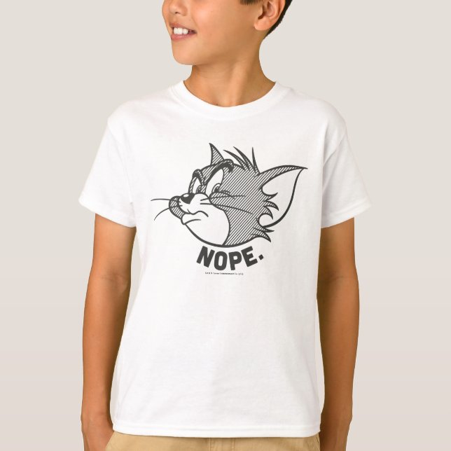 Tom und Jerry | Tom sagt "Nope" T-Shirt (Vorderseite)