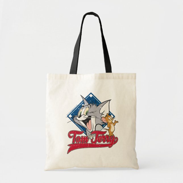 Tom und Jerry | Tom und Jerry auf Baseball Diamond Tragetasche (Vorne)