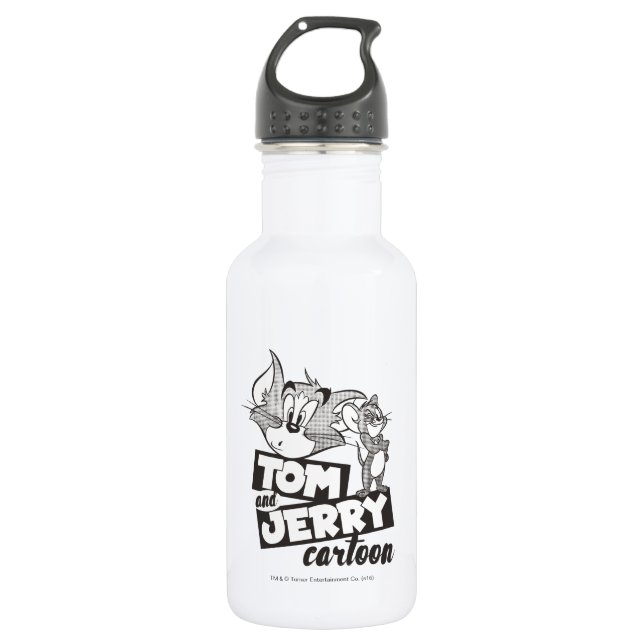 Tom und Jerry | Tom und Jerry Cartoon Edelstahlflasche (Vorderseite)