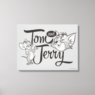 Tom und Jerry   Tom und Jerry, der süß schaut Leinwanddruck