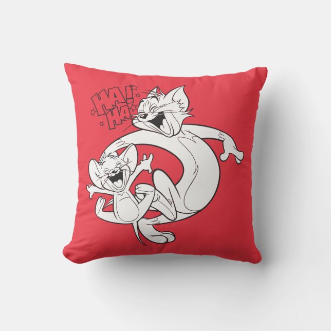 Tom und Jerry | Tom und Jerry lachen Kissen (Vorderseite)