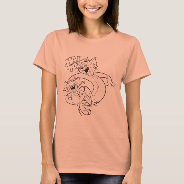 Tom und Jerry | Tom und Jerry lachen T-Shirt (Vorderseite)